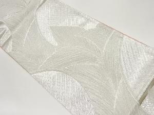 変わり孔雀羽根模様織出し袋帯